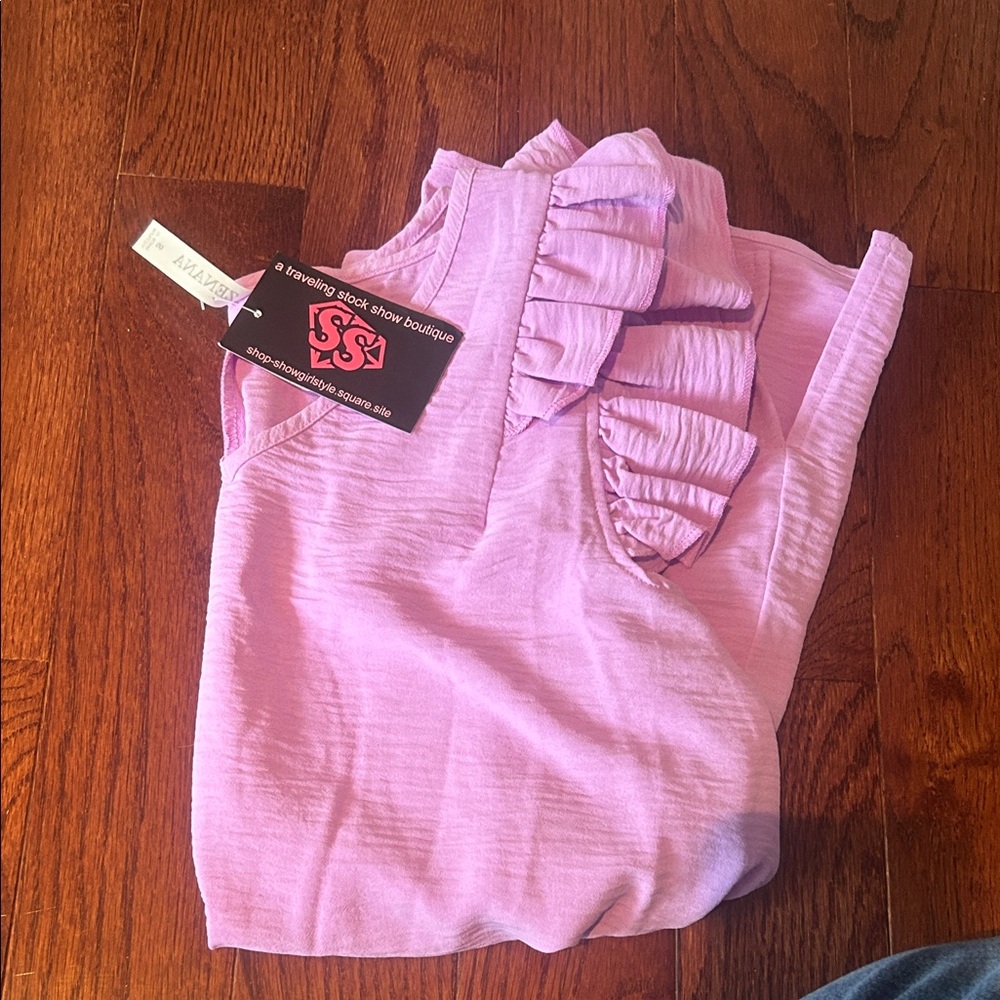 Pink/Purple Ruffled Top